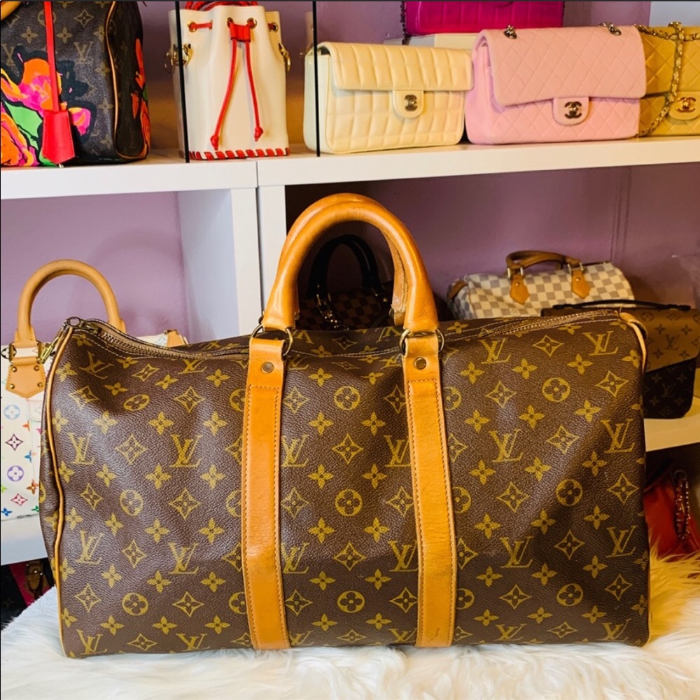 Vintage Louis Vuitton French Co Keepall 45